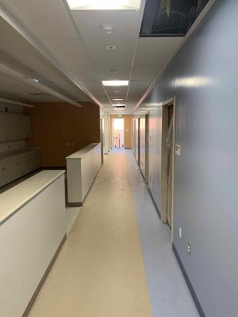 Mendez Senior High School School-Based Clinic & Wellness Center corridor